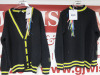 14 x MSGM Milano Maglia Button Up Cardigans & Sweaters in Black with Yellow, Virgin Wool & Fibre to Include: 7 x Cardigans (XS/XS/S/S/M/L/XL), RRP £395 each & 7 x Sweaters (XS/XS/S/S/M/L/XL), RRP £365.00 each. Total RRP £5320.00.