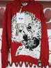 MSGM Milano Maglia Sweater in Red with Puppy, Lana Wool, Fibre & Polyamide, Size XS, RRP £445.00. - 2