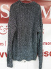 MSGM Milano Maglia Sweater in Silver & Black Sparkle, Size XS, RRP £525.00. - 3