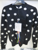 3 x MSGM Milano Maglia Sweaters in Black with White Dots, Virgin Wool, Sizes (XS/S/L), RRP 365.00 each. - 3