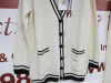 9 x MSGM Milano, Cream Maglia Button Up Cardigan, Sweaters & Pants, Lana Wool & Kashmir to Include: 3 x Cardigans (XXS/XXS/S), 2 x Sweaters (XS/S) & 4 x Pants (XXS/XS/S/S). Total RRP £3255.00. - 3