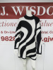 MSGM Milano Abito in Maglia Knitwear Dress in Black & White , Virgin Wool, Size S, RRP £425.00.