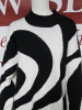 MSGM Milano Abito in Maglia Knitwear Dress in Black & White , Virgin Wool, Size S, RRP £425.00. - 4