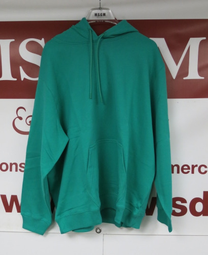 5 x MSGM Milano Hoodie in Green Cotton, Size (XS/S/M/L/XL) RRP £220.00 each.