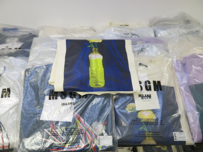 25 x Assorted MSGM Sweatshirts in Assorted Sizes, Colours & Styles. Approx RRP £155-295.00 each.