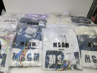 25 x Assorted MSGM Sweatshirts in Assorted Sizes, Colours & Styles. Approx RRP £160-245.00 each.