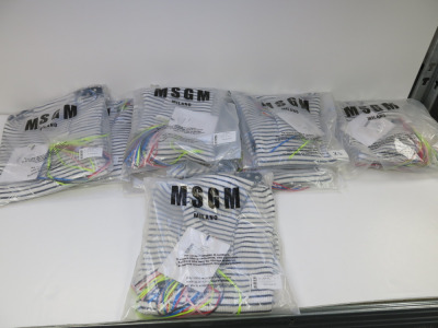 8 x MSGM Milano Ladies Sweaters in Black & White, Viscose & Polyester, Size (XXS/XS/XS/S/S/M/M/XL), RRP £395.00 each.