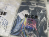 15 x MSGM Milano T-Shirts to Include: 4 x Black with Leopard Motif (RRP £225 each), 7 x White with Heart Motif (RRP £195 each) & 6 x Cream with YOURS Motif (RRP £180 each) in Assorted Sizes. Total RRP £ - 3