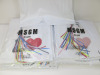 20 x MSGM Milano T-Shirts with I Love MSGM Motif, Cotton in Assorted Sizes, RRP £ 145.00 each. - 2