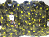 5 x MSGM Milano Short Sleeve Camicia Shirt in Dark Green with Black & Yellow Coin Pattern, Cotton, Size (39/40/41/42/43), RRP £325, Total RRP £1625.00 - 4