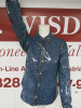 MSGM Milano Handcrafted Long Sleeve Blue & Gold Sequin Camicia Shirt, Size 36, RRP £1100.00. - 4