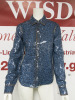 MSGM Milano Handcrafted Long Sleeve Blue & Gold Sequin Camicia Shirt, Size 40, RRP £1100.00. - 5