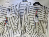 3 x MSGM Milano Camicia Shirt in Cream & Beige Stripe, Size (40/40/42), RRP £365, Total RRP £1095.00. - 5