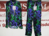 7 x MSGM Milano Long Sleeve Shirts & Matching Pants/Trousers in Purple, Black & Green Swirl Effect Detail to Include: 3 x Shirts, Sizes (42/42/44), RRP £425, 4 x Pants, Sizes (36/40/42/44), RRP £325. Total RRP £2575.00