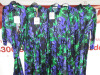 5 x MSGM Abito Long Dress in Purple, Black & Green Swirl Effect Detail, Size (38/40/42/44/46), RRP £645. Total RRP £3225.00. - 2