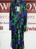 5 x MSGM Abito Long Dress in Purple, Black & Green Swirl Effect Detail, Size (38/40/42/44/46), RRP £645. Total RRP £3225.00. - 4