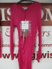 2 x MSGM Milano Long Dress in Fuscia Pink, Size (38/40), RRP £465, Total £930.00. NOTE: Condition As Viewed. - 4