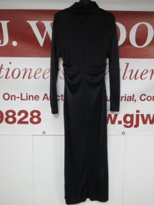 9 x MSGM Milano Abito Long Dresses in Black & Silver Glitter Effect, Size (36/38/38/40/40/42/42/44/46), RRP £425, Total RRP £3825.00.