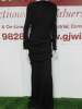 MSGM Milano Abito Long Dress in Black, Size 46, RRP £795.00.