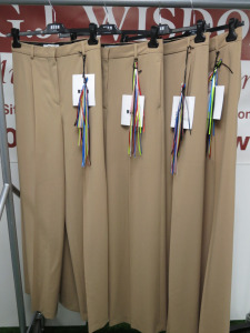 4 x MSGM Milano Beige Pants, Virgin Wool, Size (38/40/42/44), RRP £380, Total RRP £1520.00