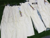 6 x MSGM Milano Cream Pants, Cotton, Sizes (36/36/40/42/44/46) RRP £580, Total RRP £3480.00. - 2