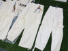 6 x MSGM Milano Cream Pants, Cotton, Sizes (36/36/40/42/44/46) RRP £580, Total RRP £3480.00. - 3