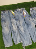 4 x MSGM Milano Combat Jeans in Blue, Size (38/38/44/46), RRP £580, Total RRP £ 2320.00. - 2