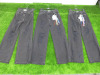 3 x MSGM Milano Ripped Jeans in Black, Size (40/42/46), RRP £345, Total RRP £1035.00.