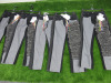 5 x MSGM Milano Grey & Black Jeans with Ruffled Leg Detail, Size (36/38/40/42/44/), RRP £565, Total RRP £2825.00.