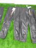 9 x MSGM Milano Black Polyester Trousers, Size (42/46/46/48/48/50/50/52/54), RRP £280, Total £2520.00. - 2