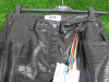 3 x MSGM Milano Black Crocodile Effect Trousers, Size (40/42/46), RRP £395, Total £1185.00. - 3