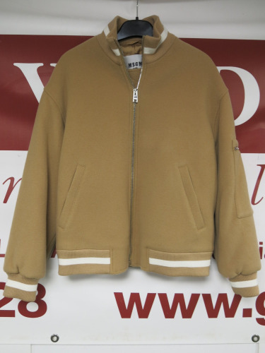 MSGM Milano Giubbino Padded Camel Jacket, Size 36, RRP £695.00