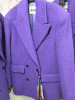 7 x MSGM Milano Cappotto Coat, Purple, Virgin Wool & Alpaca, Size (38/40/40/42/44/46/48), RRP £680, Total RRP £ - 2