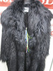 MSGM Milano Cappotto Long Coat, Furry Black, Size 42, RRP £1795.00. - 3