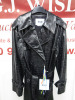 MSGM Milano Cappotto Coat in Faux Black Crocodile Effect with Belt, Size 42, RRP £895.00. - 3