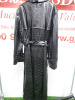 MSGM Milano Cappotto Coat in Faux Black Crocodile Effect with Belt, Size 42, RRP £895.00. - 5