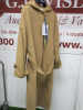 MSGM Milano Cappotto Coat in Camel with Hood & Belt, Virgin Wool, Size 38, RRP £840.00.