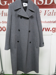 MSGM Milano MSGM Tailoring Cappotto Coat in Grey, Wool, Size 42, RRP £795.00.