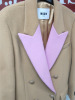 MSGM Milano MSGM Tailoring Cappotto Long Coat in Camel with Pink Lapel, Size 36, RRP £895.00. - 5