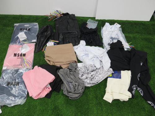 Box Containing 16 x Assorted MSGM Fashion Clothing. Approx RRP £3000.00. (As Viewed).