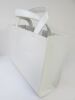 MSGM Small White Tote Bag in Box with Shoulder Strap & Dustcover. RRP £270.00. - 4