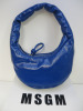 MSGM Blue Puffy Hobo Bag in Box with Dustcover. RRP £355.00. - 2