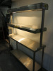 Icon Stainless Steel 2 Tier Heated Gantry with 6 x Infrared Heat Bulbs. Size H174 x W140 x D40. - 2