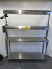Icon Stainless Steel 2 Tier Heated Gantry with 6 x Infrared Heat Bulbs. Size H174 x W140 x D40. - 3