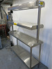 Icon Stainless Steel 2 Tier Heated Gantry with 6 x Infrared Heat Bulbs. Size H174 x W140 x D40. - 4