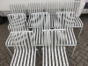 9 x Hay Style Palissade Metal Chair in Powder Coated Light Grey. - 4