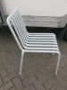 9 x Hay Style Palissade Metal Chair in Powder Coated Light Grey. - 5