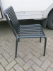 13 x Hay Style Palissade Metal Chair in Powder Coated Black. - 5