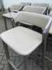 10 x Ton Bar Stools with Bent Wood Back & Light Grey Faux Leather Upholstered Seat, Size H82cm. - 4