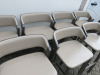 10 x Ton Bar Stools with Bent Wood Back & Light Grey Faux Leather Upholstered Seat, Size H82cm. - 7